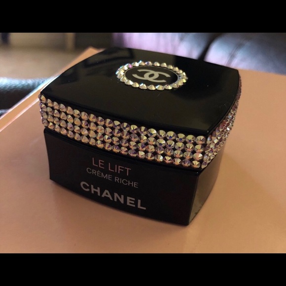 CHANEL Accessories - Authentic Chanel empty container with Swarovski